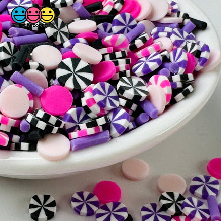 Peppermint Galaxy Pink Purple Black Holiday Fake Clay Sprinkles Decoden Fimo Jimmies Playcode3 Llc