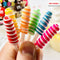 Peppermint Lollipop Swirl Faux Candy Charm Fake Bake Cabochons 12 Pcs