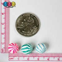 Peppermint Balls Mint Fake Hard Candy Multi Colors Cabochons 24 Pcs Food