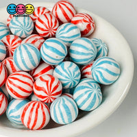 Peppermint Balls Mint Fake Hard Candy Red Blue 4Th Of July Cabochons 24 Pcs Playcode3 Llc Food