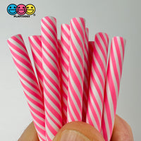 Fake Mini Peppermint Sticks 7 Colors Purple Orange Blue Yellow Pink Red Black Cabochons Decoden