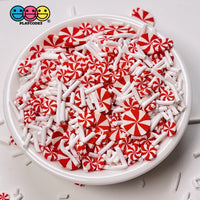 Peppermint Mix Fimo Slice Polymer Clay Sprinkles Mixed Design Decoden Sprinkle