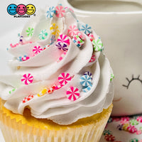 Peppermint Multi Color Swirls Fimo Slices Pinwheels Fake Sprinkles Faux Confetti Sprinkle