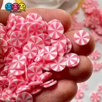 Peppermint Pink Fimo Slices Polymer Clay Christmas Fake Sprinkles 20/10Mm Sprinkle