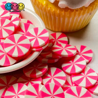 Peppermint Pink Fimo Slices Polymer Clay Christmas Fake Sprinkles 20/10Mm Sprinkle