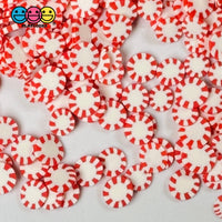 Peppermint Red And White Fimo Slices Pinwheels Fake Sprinkles Christmas Faux Confetti Playcode3 Llc