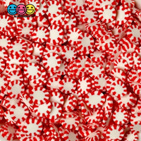 Peppermint Red And White Fimo Slices Pinwheels Fake Sprinkles Christmas Faux Confetti Playcode3 Llc