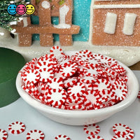 Peppermint Red And White Fimo Slices Pinwheels Fake Sprinkles Christmas Faux Confetti Playcode3 Llc