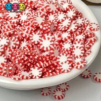 Peppermint Red And White Fimo Slices Pinwheels Fake Sprinkles Christmas Faux Confetti Playcode3 Llc