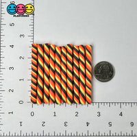 Fake Peppermint Sticks Peanut Butter Chocolate Orange Yellow Cabochons Decoden Charm 10 Pcs