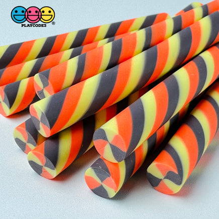 Fake Peppermint Sticks Peanut Butter Chocolate Orange Yellow Cabochons Decoden Charm 10 Pcs