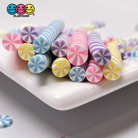 Peppermint Sticks Short Charm 4 Colors Charms Solid Cabochons 12 Pcs