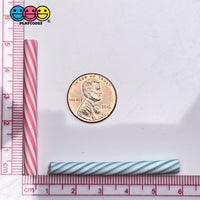 Peppermint Sticks Short Charm 4 Colors Charms Solid Cabochons 12 Pcs