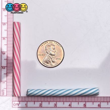 Peppermint Sticks Short Charm 4 Colors Charms Solid Cabochons 12 Pcs