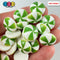 Peppermint Swirl Green Flat Back Mini Charm Christmas Cabochons Decoden 10 Pcs