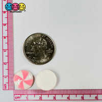Peppermint Swirl Light Pink Flat Back Mini Charm Christmas Cabochons Decoden 15 Pcs Playcode3 Llc