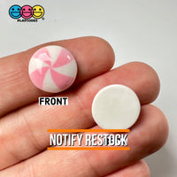 Peppermint Swirl Light Pink Flat Back Mini Charm Christmas Cabochons Decoden 15 Pcs Playcode3 Llc