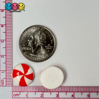 Peppermint Swirl Red Flat Back Mini Charm Christmas Cabochons Decoden 15 Pcs Playcode3 Llc
