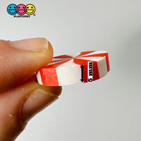 Peppermint Swirl Red & White Fake Candy Polymer Clay Gingerbread House Candies Decoden Cabochons 15