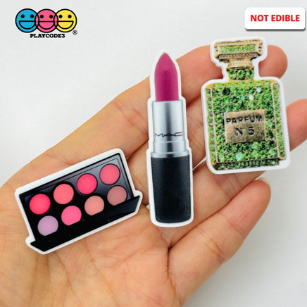 Perfume Makeup Lipstick Palette Charms Planner Decoden Planars Cabochons Party Favor 9/10 pcs mix 9pcs 3pcs each design