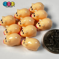 Piggy Bank Mini Pig Charm Cabochons Decoden 10 Pcs