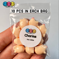 Piggy Bank Mini Pig Charm Cabochons Decoden 10 Pcs
