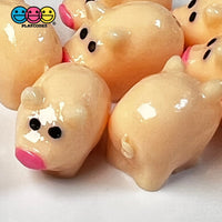 Piggy Bank Mini Pig Charm Cabochons Decoden 10 Pcs