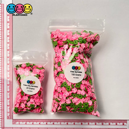 Piggy Bank Mix Cash Money Fimo Fake Sprinkles Faux Pink Pig Kawaii Dollar Confetti Funfetti Sprinkle