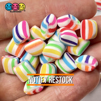 Pillow After Dinner Mint Rainbow Candy Charms Fake Polymer Clay Candies 25 Pieces Charm