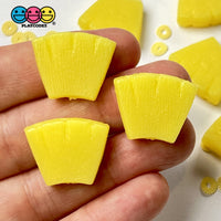 Pineapple Slices Charm Fake Food Pineapples Cabochons Decoden 10 Pcs