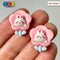 Pink Bunny Rabbit Flower Easter Flat Back Charms Cabochons Decoden Charm 10 Pcs Playcode3 Llc