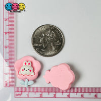 Pink Bunny Rabbit Flower Easter Flat Back Charms Cabochons Decoden Charm 10 Pcs Playcode3 Llc