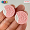 Pink Cookie Fake Food Mini And Cream Flatback Cabochons Decoden Charm 10 Pcs
