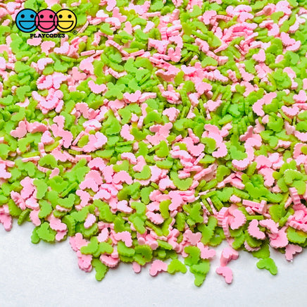Pink Green Pastel Bat Halloween Holiday 5Mm Fake Clay Sprinkles Decoden Fimo Jimmies 10 Grams