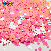 Pink Hearts Glitter Valentine’s Day Multiple Sizes Plastic Decoden Funfetti Playcode3 Llc