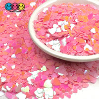 Pink Hearts Glitter Valentine’s Day Multiple Sizes Plastic Decoden Funfetti Playcode3 Llc