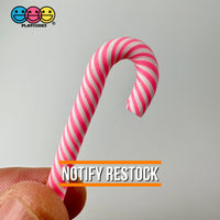 Pink Peppermint Candy Cane Christmas Holiday Cabochons Decoden Charm 10 Pcs Playcode3 Llc