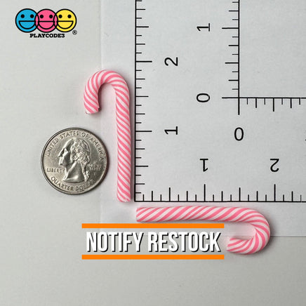 Pink Peppermint Candy Cane Christmas Holiday Cabochons Decoden Charm 10 Pcs Playcode3 Llc