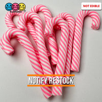 Pink Peppermint Candy Cane Christmas Holiday Cabochons Decoden Charm 10 Pcs Playcode3 Llc