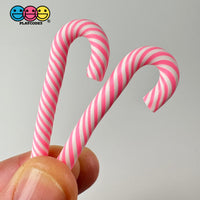 Pink Peppermint Candy Cane Christmas Holiday Cabochons Decoden Charm 10 Pcs Playcode3 Llc