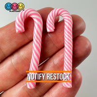 Pink Peppermint Candy Cane Christmas Holiday Cabochons Decoden Charm 10 Pcs Playcode3 Llc