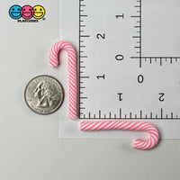 Pink Peppermint Candy Cane Christmas Holiday Cabochons Decoden Charm 10 Pcs Playcode3 Llc