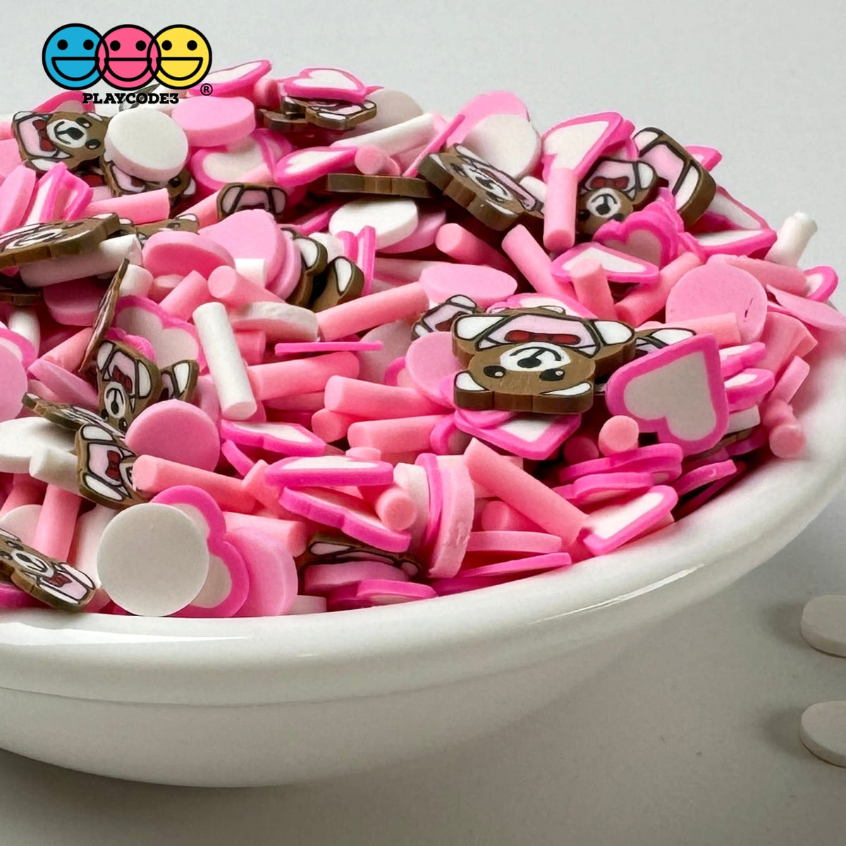 Valentine's Teddy Bear Sprinkles for Crafts| PLAYCODE3
