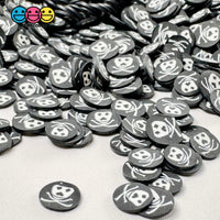 Pirate Flag Skeleton And Cross Bone Clay Fimo Slices Halloween Sprinkles Decoden Sprinkle