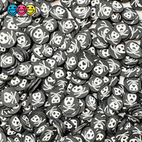 Pirate Flag Skeleton And Cross Bone Clay Fimo Slices Halloween Sprinkles Decoden Sprinkle