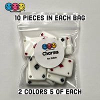 Playing Cards Poker Game Casino Charm Flatback With Holes Ace Hearts Clubs Spades Diamonds Cabochons