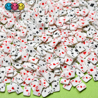 Playing Poker Cards Aces Clubs Diamonds Fimo Slices Fake Clay Sprinkles Decoden Jimmies Funfetti