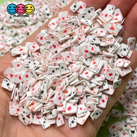 Playing Poker Cards Aces Clubs Diamonds Fimo Slices Fake Clay Sprinkles Decoden Jimmies Funfetti