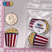 Popcorn Buttered Movie Bucket Planar Red White Blue Planars Decoden 10Pcs