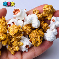 Popcorn White And Caramel Faux Realistic Fake Food Charms (20 Pcs) Playcode3 Llc Charm